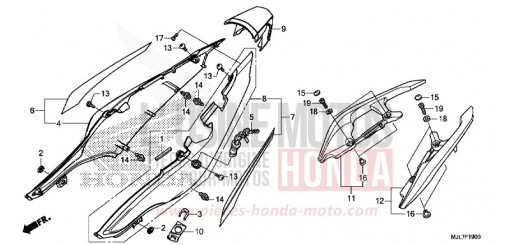 REAR COWL NC750DE de 2014